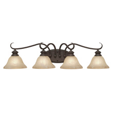 Golden 6005-BA4 RBZ - Wry Lighting Lancaster 4-light Vanity in Rubbed Bronze